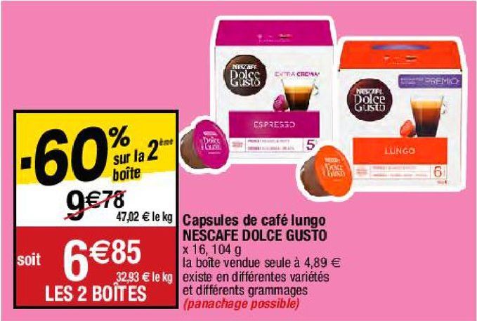 capsules de café Nescafé