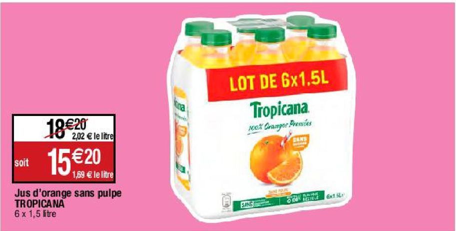 jus d'orange Tropicana