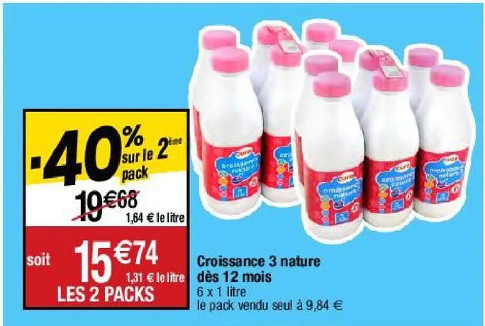 lait de croissance cora