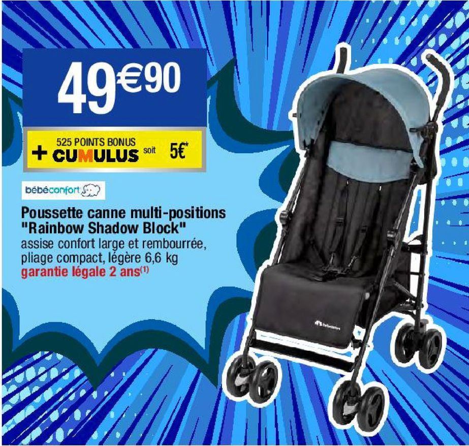 poussette canne  multipositions Bébé confort