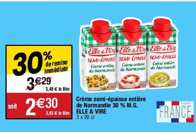 produits laitiers Elle & Vire