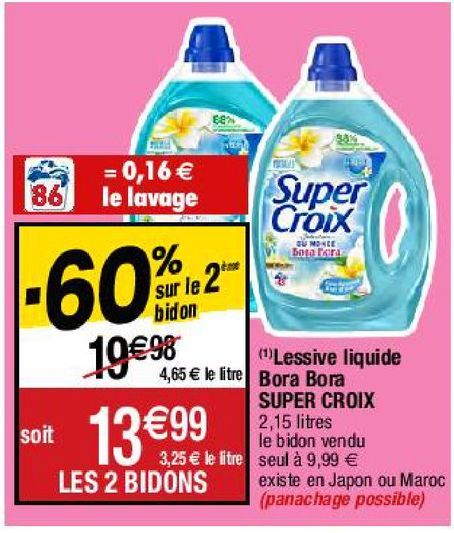 lessive liquide Super Croix