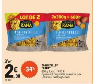 tagliatelle rana