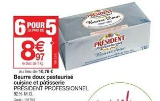 beurre président