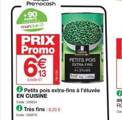 petits pois Promo