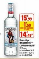 rhum blanc Captain Morgan