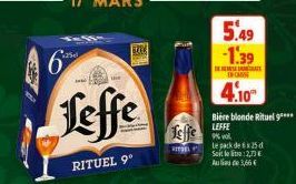 bière blonde Leffe