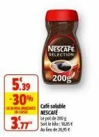 café soluble nescafé