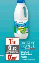 Grand Can  A GrandLait  demi-écrémé  0.88 CA  la hotele de 1 