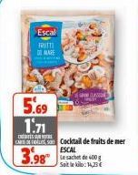 fruits de mer Escal