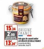 Foie gras de canard  offre sur Coccinelle Express