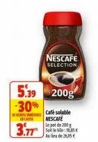 café soluble nescafé