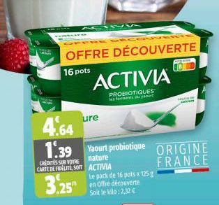 yaourt Activia