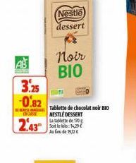 chocolat noir Nestlé