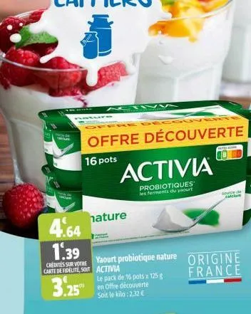 yaourt activia