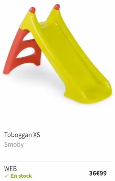 a  toboggan xs smoby  web  ✓ en stock  36€99  
