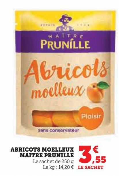 ABRICOTS MOELLEUX MAITRE PRUNILLE