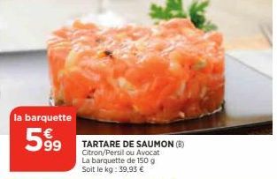 saumon Tartare