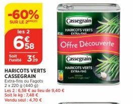 haricots verts Cassegrain