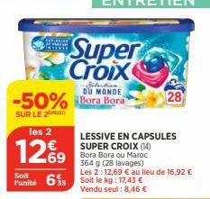 lessive en capsules Super Croix