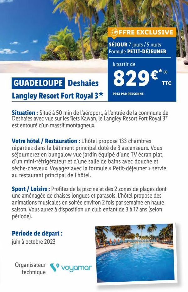 GUADELOUPE Deshaies Langley Resort Fort Royal 3
