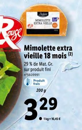 Mimolette extra vieille 18 mois