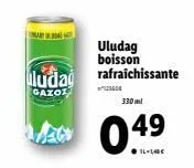 ludağ  gazoz  uludag boisson rafraichissante  123606  330ml  magy 04⁹ 