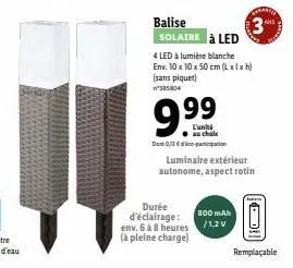 balise solaire led 