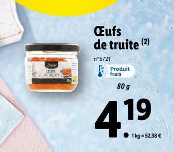 oeufs de truite