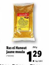 Me  Ras el Hanout jaune moulu  250 g  7.29  1kg-536€ 