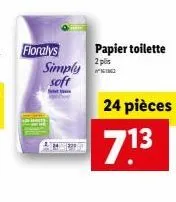 Promo Papier toilette 4 plis floralys chez Lidl