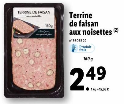 terrine de faisan aux noisettes