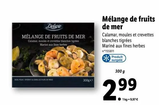 melange de fruits de mer