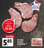 15 cotes de porc premieres offre à 5,85€ sur Lidl