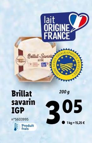 Brillat savarin IGP