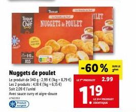 nuggets de poulet 