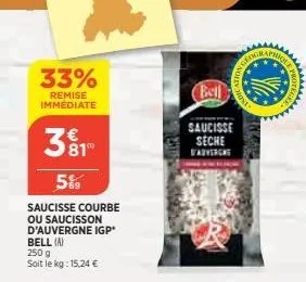 saucisse sèche bell