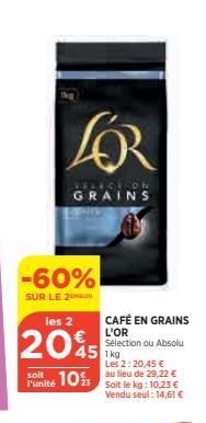 café en grains L'Or