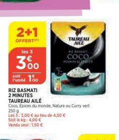 riz basmati Taureau Ailé