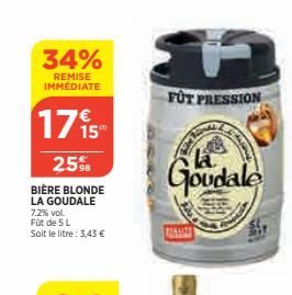 bière blonde La Goudale