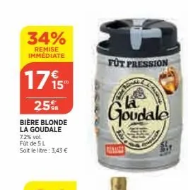 bière blonde la goudale