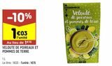 Velouté de poireaux et pommes de terre Leader Price offre à 1,03€ sur Leader Price