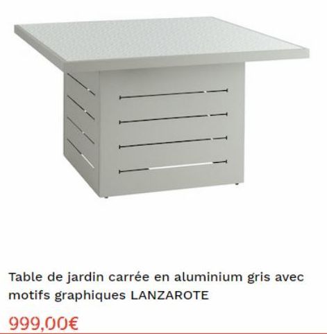 table de jardin 