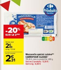 mozzarella Carrefour