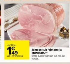 jambon cuit Montorsi