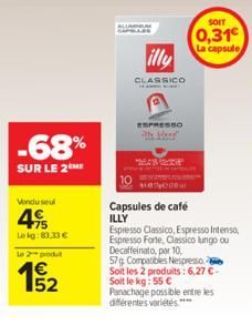 capsules de café Illy