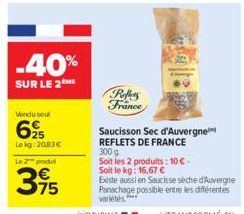 saucisson sec Reflets de France