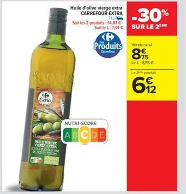 huile d'olive vierge carrefour