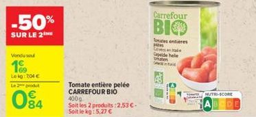tomate entière Carrefour