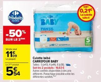 culotte Carrefour